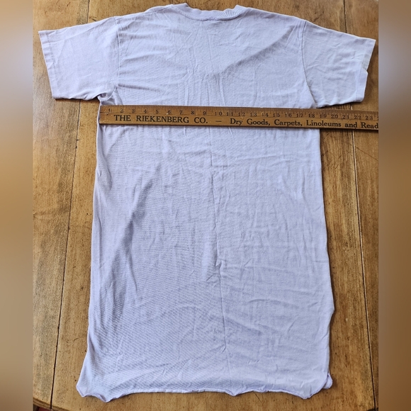 Vintage bodycon purple v-neck funny cat nightgown tunic tshirt soft feel S M - Picture 3 of 14